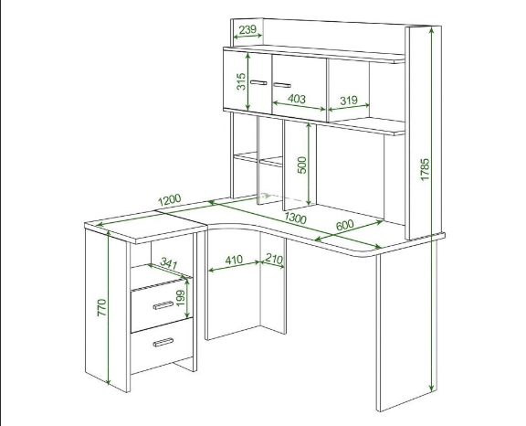 Стол компьютерный угловой 