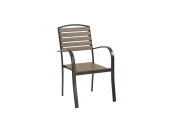 алюминиевое кресло поливуд 1 каштан арт.1012