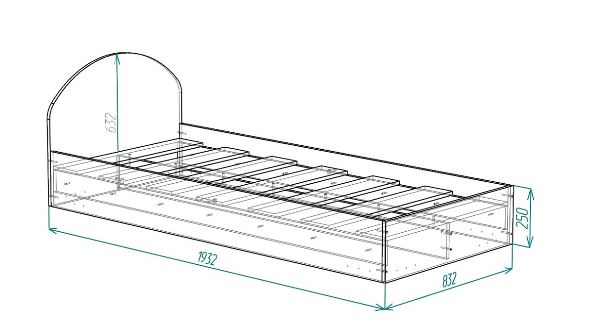 кровать маша 80х190 с ящиками инструкция по сборке