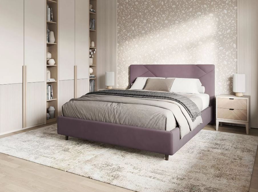 кровать венди лаванда велюр