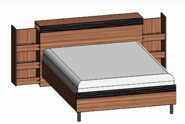 Выдвижная кровать на три спальных места «Трешка» с ящиками (массив сосны)
