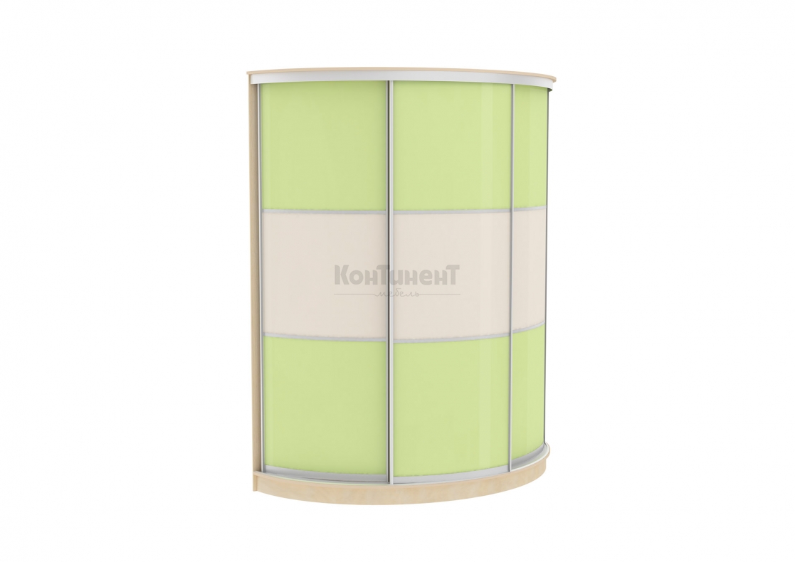 радиусный шкаф-купе арт.22 пластик