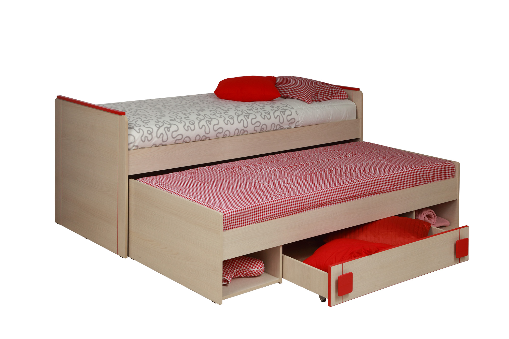 двухъярусная выдвижная кровать для девочек