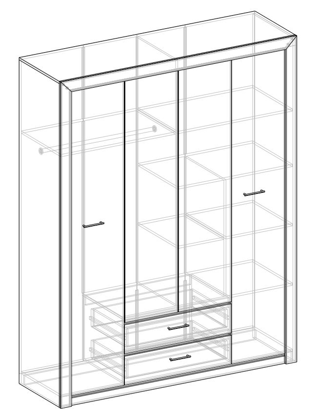 Шкаф медуница 4 створчатый инструкция по сборке