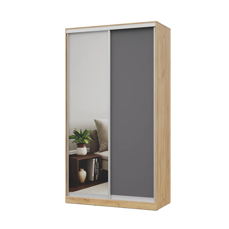 шкаф-купе роланд р132 золотой дуб/графит