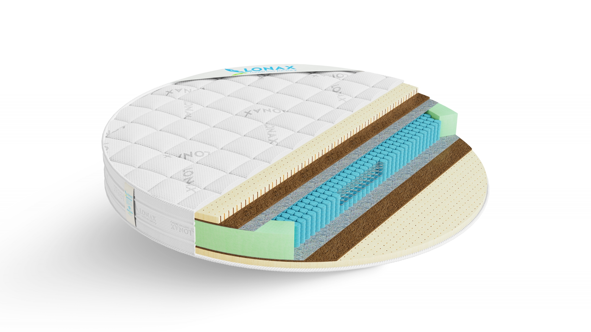 матрас lonax round medium s1000