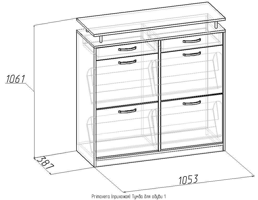 Тумба для обуви размеры