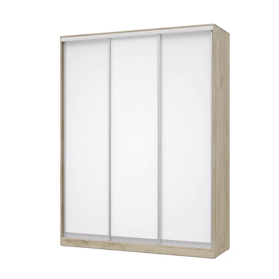 шкаф-купе роланд р181 серый дуб/белый