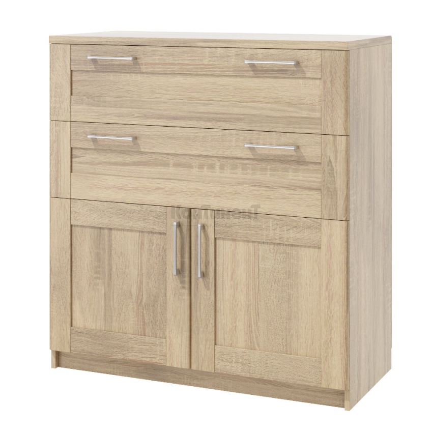 комод с 2-мя ящиками и двумя дверками сэндай с-52