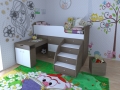 Детские кровати со столом