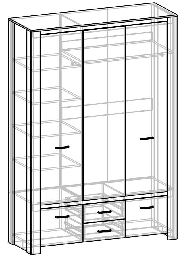 Складной шкаф mobishelf 3