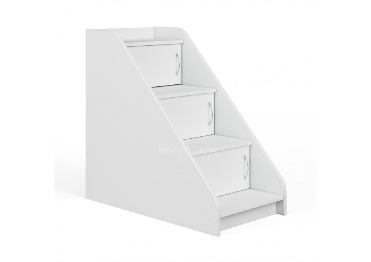 лестница угловая лу-02 белая