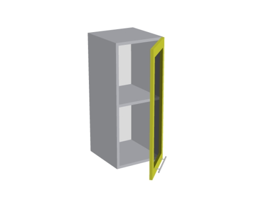 Шкаф 1-но дверный со стеклом В72 30Д1С Базис - купить за 5575.00 руб.