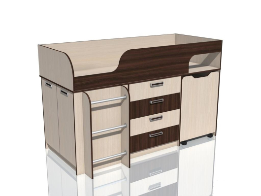 Кровать Рико с выкатным столом НМ 011.56 М - купить за 23141.0000 руб.