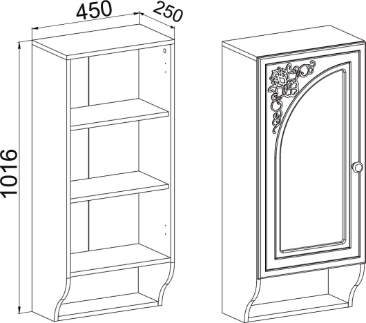 Шкаф навесной Соня Премиум СО-4 - купить за 5131.00 руб.