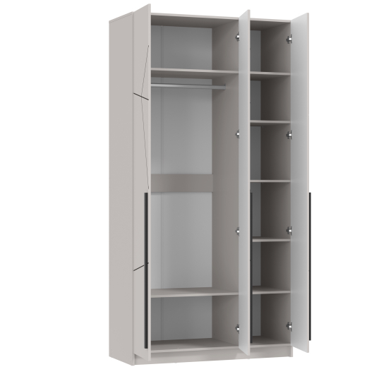 Шкаф 3-х дверный 67.12 Брандо ЛДСП/МДФ Кашемир Геометрия - купить за 27006.00 руб.