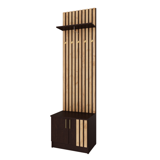 Тумба с вешалкой Кано 600 КПТВ-1 Венге/Дуб Крафт золотой - купить за 9125.00 руб.