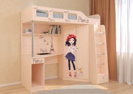 Новинка! Кровать-чердак Астра 7 Принт.