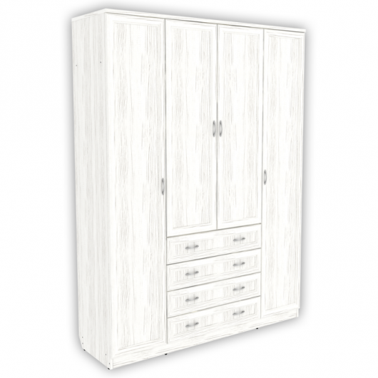 Шкаф 4-х дверный для одежды и белья с ящиками Гарун 110 - купить за 39584.00 руб.