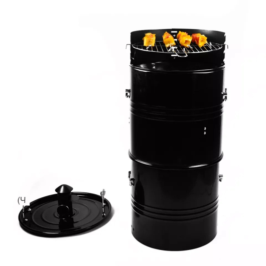 Многофункциональный угольный гриль-коптильня Multi-function drum Smoker BBQ grill - купить за 27150.00 руб.