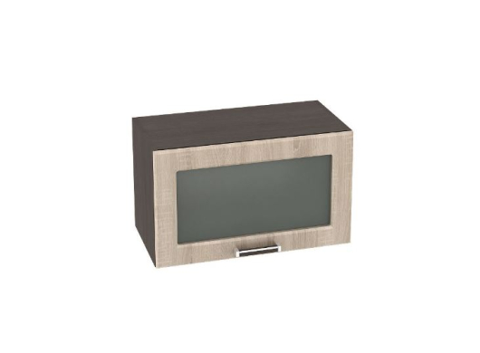 Шкаф горизонтальный со стеклом №164 Прага ШВГС 609 - купить за 5715.00 руб.