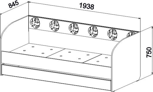Кровать Маугли МДМ-12 - купить за 9417.00 руб.