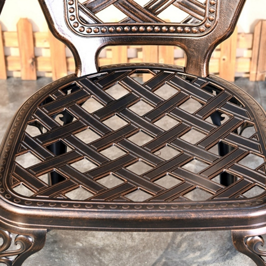 Комплект из литого алюминия стол квадратный АДОНИС "ADONIS" 90х90 арт.6120 + 4 кресла ФИНЛЯНДИЯ "FINLAND" арт.74274-4 - купить за 95250.00 руб.