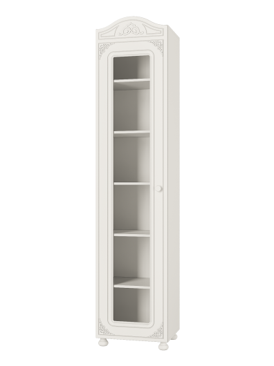 Шкаф-пенал Ассоль АС-53К со стеклом - купить за 21563.00 руб.