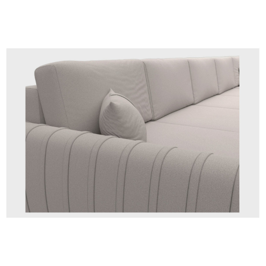 Диван Лига-057 МегаЛонг замша JOLY 05 бежевый - купить за 181990.00 руб.