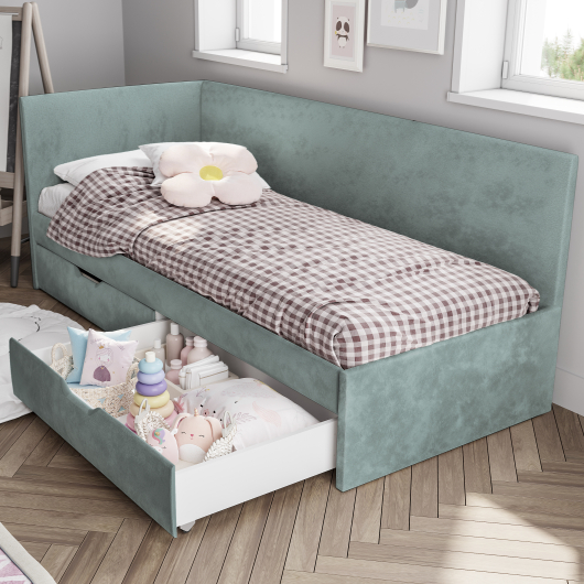 Кровать Лео КР-49 шарли бриз - купить за 23881.00 руб.