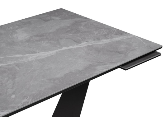Керамический стол Кели серый мрамор/чёрный - купить за 0.00 руб.