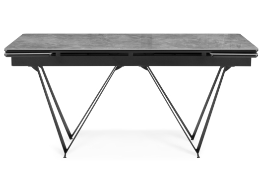 Керамический стол Марвин серый глянец / черный - купить за 0.00 руб.