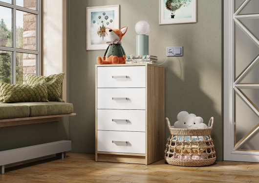 Комод высокий Мия КМ-02 - купить за 4451.00 руб.