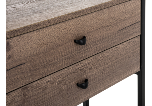 Обувница Диана дуб велингтон / черный матовый - купить за 12940.00 руб.