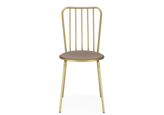 Стул на металлокаркасе Авалон бежевый велюр / золото - купить за 0.00 руб.