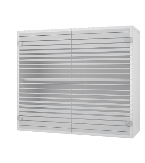 Шкаф-витрина 2-х дверный 80 со стеклом - купить за 4678.00 руб.