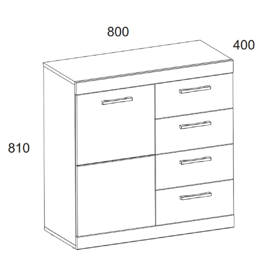 Тумба 1D4S Оскар - купить за 12699.00 руб.