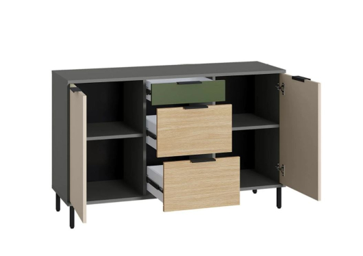 Комод Марвэл 16.234.02 Темно-серый/Плэйн - купить за 0.00 руб.