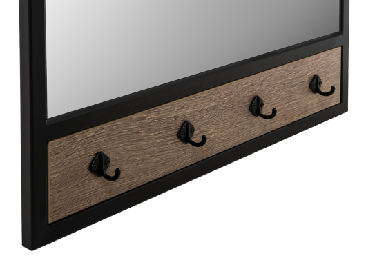 Настенная вешалка Персей дуб велингтон / черный матовый - купить за 6380.00 руб.