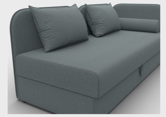 Тахта Лига-094 рогожка Амур 07 серый - купить за 41990.00 руб.