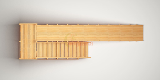 Зимняя деревянная игровая горка Савушка Зима 8 - купить за 240900.00 руб.