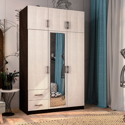 Шкаф трехстворчатый с ящиками - купить за 14154.00 руб.