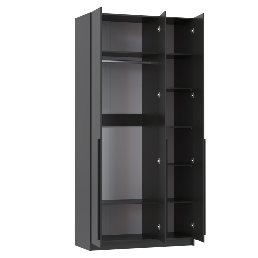 Шкаф 3-х дверный 67.12 Брандо ЛДСП/ЛДСП Диамант серый - купить за 19768.00 руб.