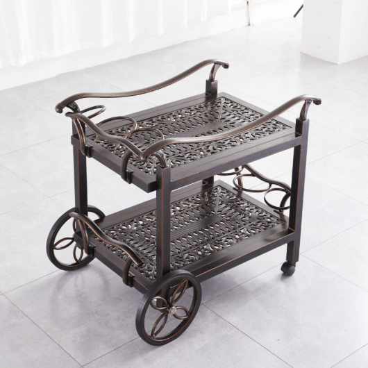 Сервировочный стол с баром из алюминия Эксклюзив (Exclusive) арт. 6155 - купить за 59100.00 руб.