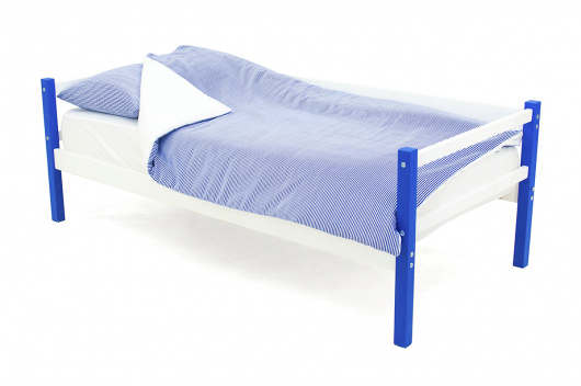 Детская кровать тахта Svogen сине-белый - купить за 7990.00 руб.