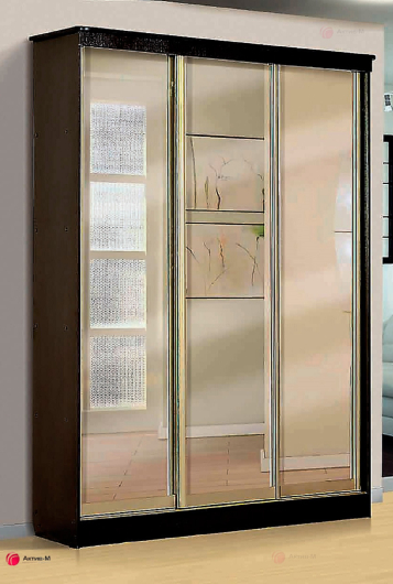 Шкаф – купе для платья и белья 3-х дверный с 3-мя ящиками - купить за 50416.00 руб.