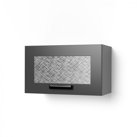 Шкаф верхний окап со стеклом Квадро 6ХС - купить за 3638.00 руб.