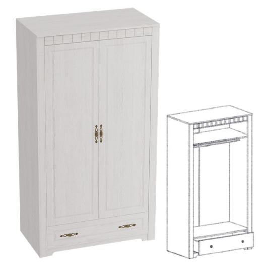 Шкаф двухдверный Прованс - купить за 13290.0000 руб.