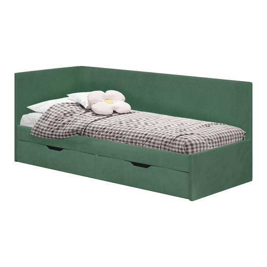 Кровать Лео КР-49 изумруд - купить за 23881.00 руб.