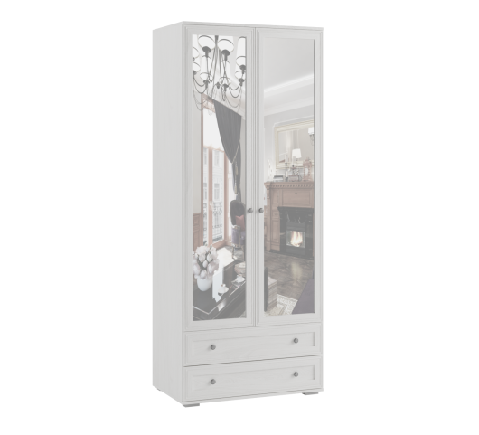 Шкаф двухстворчатый с зеркалом Ричард РШ-24 - купить за 20386.00 руб.